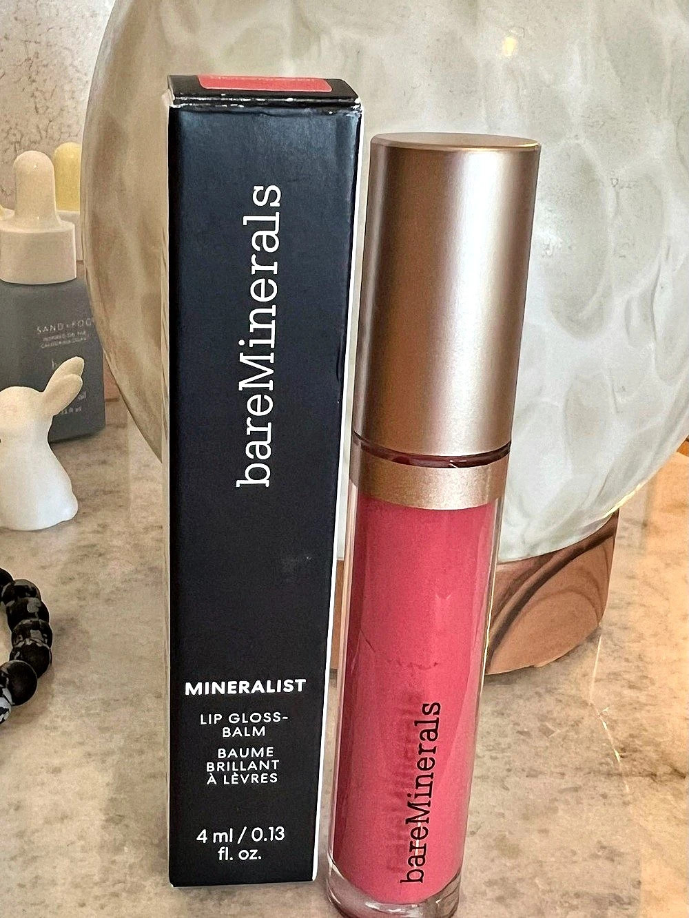 bareMinerals Mineralist Lip Gloss-Balm - Imagination Pink